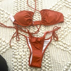 Victoria Secret Multi Way Top & String Bikini Bottom